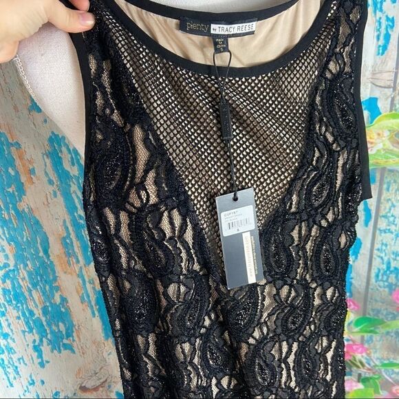 plenty by tracy reese swingy black lace dress - Picture 6 of 7